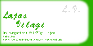 lajos vilagi business card